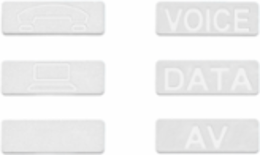 ATLAS-X1™ Bulk Icons Pack of 72, White - Voice, Data, AV Design