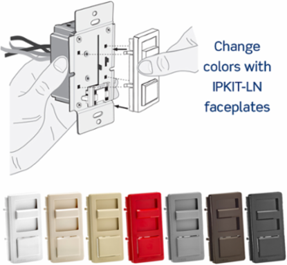 IllumaTech 0-10V Dimmer Switch, 10A Load Rating, 120/277VAC
