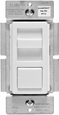 IllumaTech 0-10V Dimmer Switch, 10A Load Rating, 120/277VAC