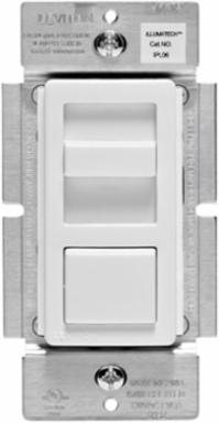 IllumaTech Dimmer Switch, 150W LED/600W Incandescent, Slide Control, 120VAC