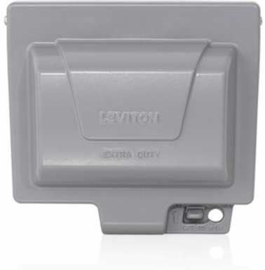 1-Gang Weatherproof Cover, Metal, Gray, Extra Duty, NEMA Rated 3R