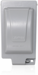 Weatherproof Cover 1-Gang Extra Duty Aluminum Gray, NEMA Rated 3R