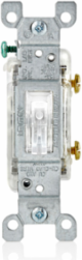 Toggle LED Illuminated Single-Pole Switch, 15 Amp, 120 Volt, Residential Grade