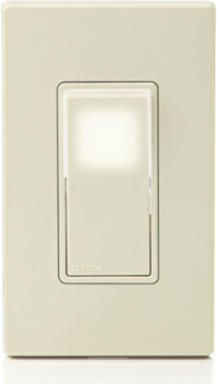 Decora LED Illuminated Rocker Switch, 15 Amp, 120/277 Volt, Light Almond