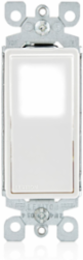 Decora LED Illuminated Rocker Switch 15 Amp 120/277 Volt White