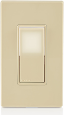 Decora LED Illuminated Rocker 3-Way Switch, 15 Amp, 120/277 Volt, Ivory