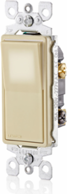 Decora LED Illuminated Rocker 3-Way Switch, 15 Amp, 120/277 Volt, Ivory