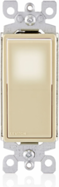 Decora LED Illuminated Rocker 3-Way Switch, 15 Amp, 120/277 Volt, Ivory