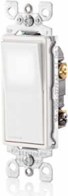 Decora LED Illuminated Rocker 3-Way Switch, 15 Amp, 120/277 Volt, White
