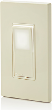 Decora LED Illuminated Rocker 4-Way Switch, 15 Amp, 120/277 Volt, Light Almond