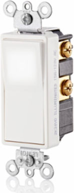 Decora LED Illuminated 4-Way Rocker Switch 15 Amp 120/277 Volt