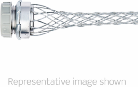 Strain Relief Grip, 0.40"-0.54" Cable, 1/2" NPT, Light Duty, Dust Tight
