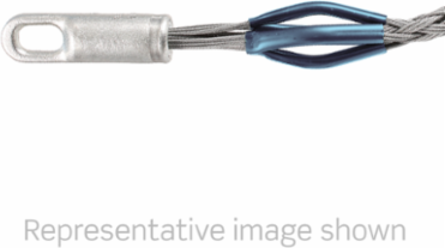 Pulling Grip 0.75-1 Inch Cable, 14100 lbs Break Strength, Galvanized Steel, Rotating Eye