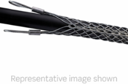 Pulling Grip 2.0"-2.5" Cable Diameter, Double Eye, Galvanized Steel, 11200 lbs Break Strength