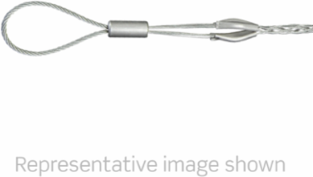 Pulling Grip, 0.22"-0.36" Cable Diameter, 1650 LBS Break Strength, Galvanized Steel