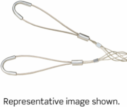Support Wire Mesh Grip 22 Inch Length, 2.00-2.49 Inch Cable Range, Tinned Bronze Wire
