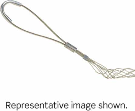 Offset Eye Support Wire Mesh Grip 1.50-1.74 Inch Cable, Tinned Bronze Wire, 18 Inch Length
