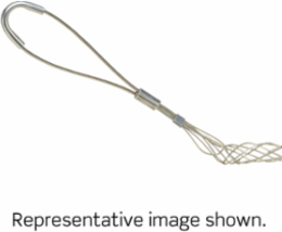 Offset Eye Support Wire Mesh Grip 1.50-1.74 Inch Cable, Tinned Bronze Wire, 18 Inch Length
