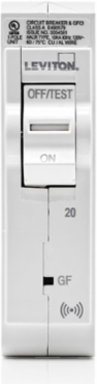 20A 1-Pole Smart GFPE Circuit Breaker, Hydraulic Magnetic, 120V, 10 KA