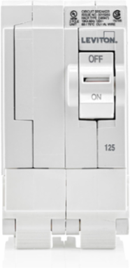 125A 2-Pole Standard Hydraulic Magnetic Circuit Breaker 120/240V