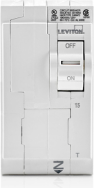 15A 2-Pole Thermal Magnetic Circuit Breaker, RoHS Compliant, 120/240V