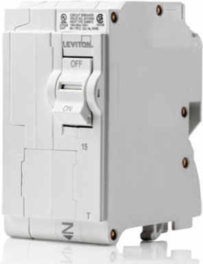 15A 2-Pole Thermal Magnetic Circuit Breaker, RoHS Compliant, 120/240V