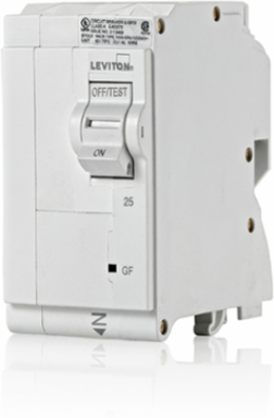 25A 2-Pole GFCI Circuit Breaker, Hydraulic Magnetic, 120/240V, -40 C to 85 C Operating Temp