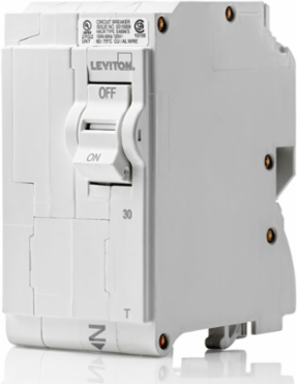 30A 2-Pole Thermal Magnetic Circuit Breaker, 120/208V & 120/240V, Plug-On Installation