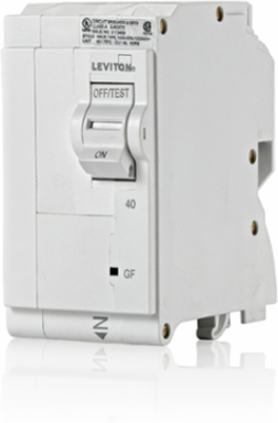 40A 2-Pole GFCI Circuit Breaker, 120/240V, Hydraulic Magnetic Trip, 10 KA Rating