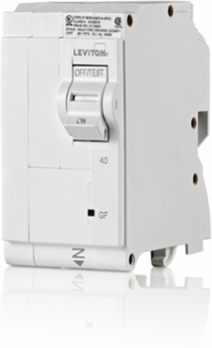40A GFCI 2-Pole Circuit Breaker, 10KA Rating, 120/240V, -40°C to 85°C