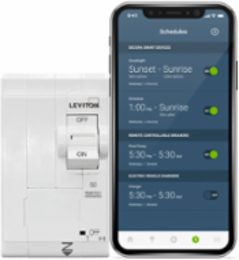 50A 2-Pole Smart Circuit Breaker with Remote Control, 120/208 & 120/240 VAC