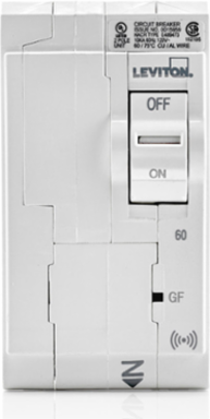 60A 2-Pole Smart GFPE Circuit Breaker, Hydraulic Magnetic, 120/240V