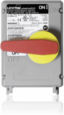 30 Amp Non-Fused Disconnect Switch, 600 Volt, PBT Enclosure, Auxiliary Contact