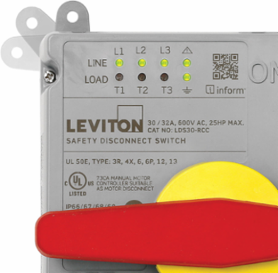 30/32 Amp Non-Fused Disconnect Switch with Local Monitoring, IP66/IP67 Rated