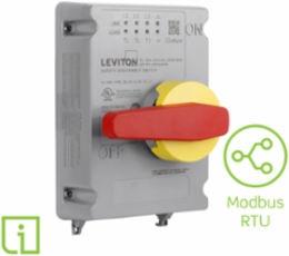 30/32 Amp Non-Fused Disconnect Switch Cover with Modbus RTU Monitoring, 600 VAC
