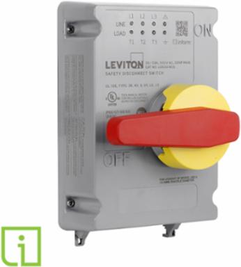 30/32 Amp Non-Fused Disconnect Switch Replacement Cover 600 VAC, LED Indication