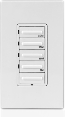 Decora 30-Minute Countdown Timer, 120VAC, 1800W Incandescent, 3 Colors