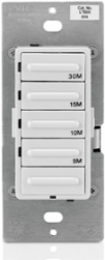Decora 30-Minute Countdown Timer, 120VAC, 1800W Incandescent, 3 Colors