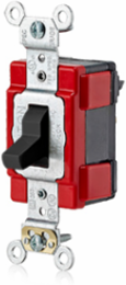 Lev-Lok 20 Amp 3-Way Toggle Switch, 120/277 Volt, Extra Heavy Duty, Nylon Cover
