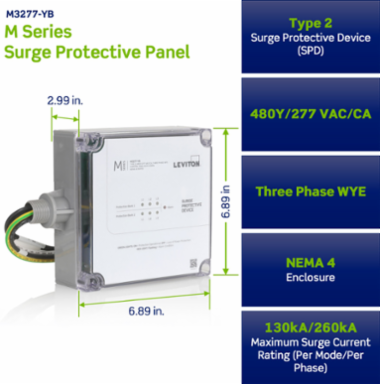 Type 2 Surge Protective Device, 480Y/277 VAC, Three Phase WYE