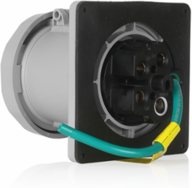 LEV Series IEC Pin & Sleeve Receptacle, Marine Grade