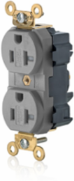 20 Amp Duplex Receptacle Outlet, Tamper-Resistant, NEMA 5-20R, Self-Grounding