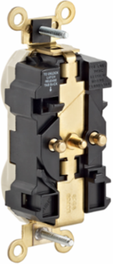 20 Amp Duplex Receptacle Outlet, Extra Heavy-Duty, NEMA 5-20R, Self-Grounding