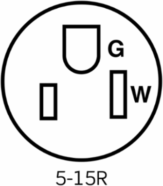 Heavy-Duty Hospital Grade Duplex Receptacle, 15 Amp, 125 Volt, NEMA 5-15R