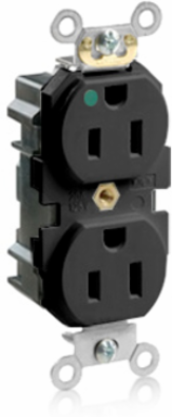 Heavy-Duty Hospital Grade Duplex Receptacle, 15 Amp, 125 Volt, NEMA 5-15R