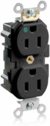 Heavy-Duty Hospital Grade Duplex Receptacle, 15 Amp, 125 Volt, NEMA 5-15R