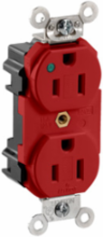 Lev-Lok Duplex Receptacle, Extra Heavy-Duty Hospital Grade, 15 Amp, 125 Volt