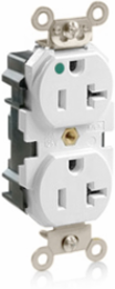 Lev-Lok 20 Amp Duplex Receptacle, Extra Heavy-Duty Hospital Grade, 125 Volt