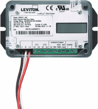 Mini Electric Submeter 200A 0.1kWh Dual Element with LCD Counter and 2 CTs