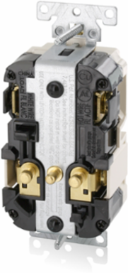 SmartlockPro GFCI Receptacle 15 Amp, Extra Heavy-Duty, NEMA 5-15R, Ivory